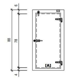 Door Swing Overlap Freezer WIPE Model #SO036078443R