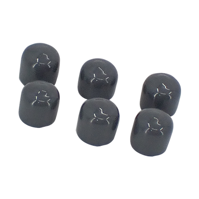 Caplug Vinyl 1/2" ID x 1/2" Long Grey