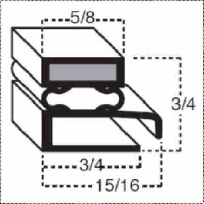 Mag. Gasket 494 3Sided 321/4" x 841/2" (OD to OD)