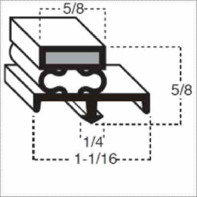 Mag. Gasket 165 4Sided 321/4" x 321/4" (OD to OD)