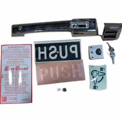 Deadbolt Handle - 27C - Locking - Chrome - w/ 1/4 Turn Low Conduction - 5"