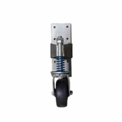 Gate Caster - Spring-Loaded - Pivoting - SS