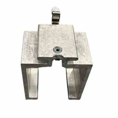 Anthony Square Post Retainer Bracket 2" Silver