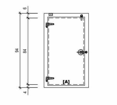 Door Swing Overlap Freezer WIPE Model #SO044084443L
