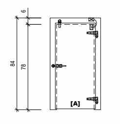 Door Swing Overlap Freezer WIPE Model #SO034078353R