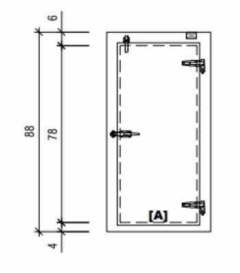 Door Swing Overlap Freezer WIPE Model #SO034078443R