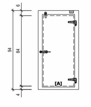 Door Swing Overlap Freezer WIPE Model #SO036084443R