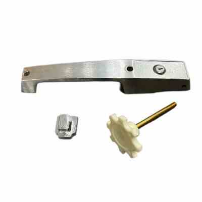 Handle 1238CV Locking Flush 4" Brushed
