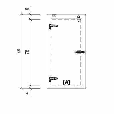 Door Swing Overlap Freezer WIPE Model #SO036078443L