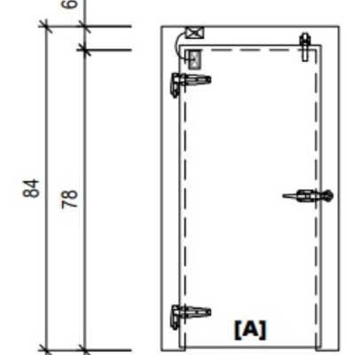 Door Swing Overlap Freezer WIPE Model #SO036078353L